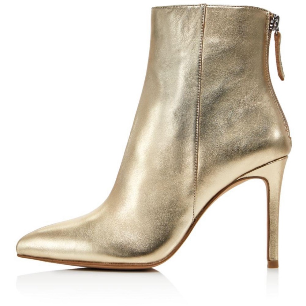 Aqua Carey Gold Booties